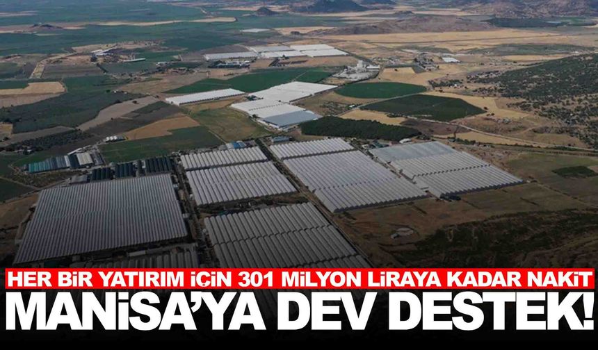 Manisa’ya dev teşvik desteği!