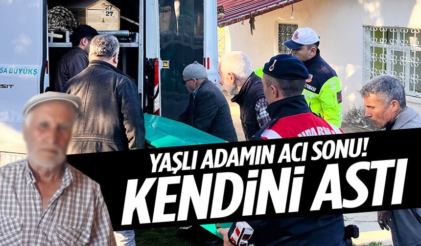 Manisa’da yürek yakan olay: Yaşlı adam kendini astı!