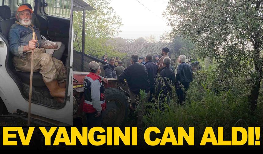 Manisa’da ev yangını: 90 yaşındaki şahıs can verdi!