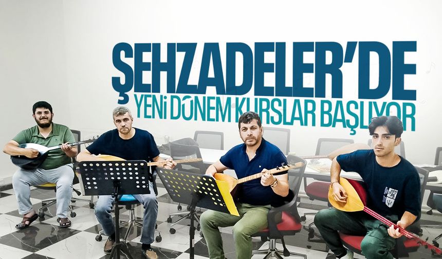 Şehzadeler Belediyesi yeni dönem müzik kurslarını başlatıyor