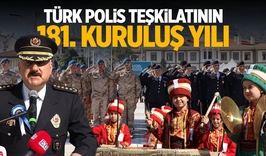 Manisa'da Türk Polis Teşkilatının 181. kuruluş yılı kutlandı