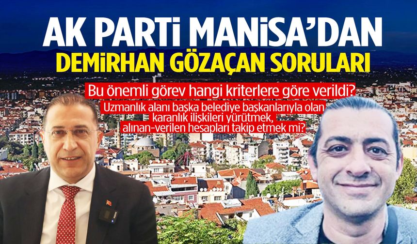 AK Partili Turgut’tan sert çıkış: “Mesele Manisa’nın kimlere ve hangi anlayışa emanet edildiğidir”