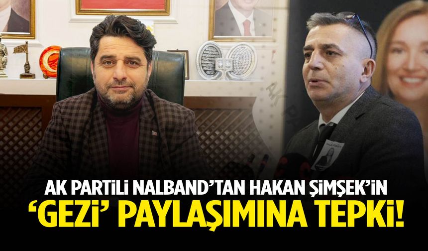 AK Partili Nalband’tan Hakan Şimşek’in ‘Gezi’ paylaşımına tepki