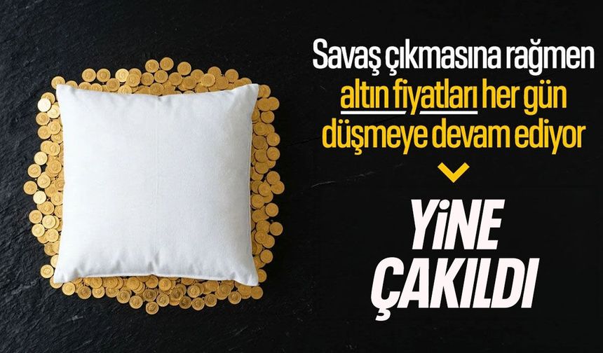 Altın fiyatları yine düşüyor!