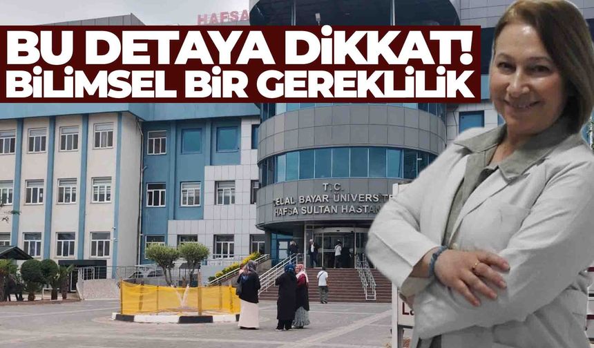 Bayram öncesinde Manisa’dan uyarı geldi… Bilimsel bir gereklilik!