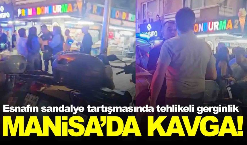 Manisa’da esnafların sandalye kavgası kanlı bitti!