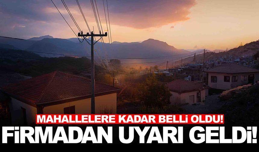 Manisa’da 8 ilçeye enerji verilmeyecek... Mahallelere kadar belli oldu!