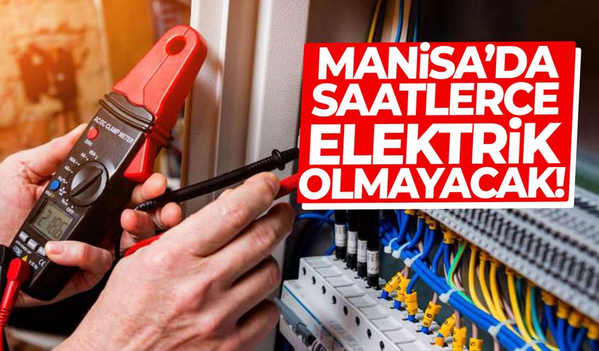 Yüzlerce kişiyi ilgilendiriyor! Manisa’da şebeke çalışması başlıyor…