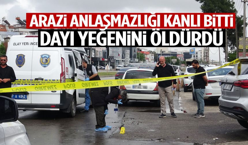Noter önünde korkunç olay: Dayı yeğenini öldürdü