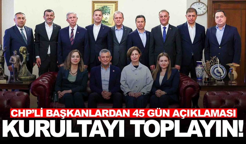 CHP’li büyükşehir belediye başkanlarından ortak açıklama