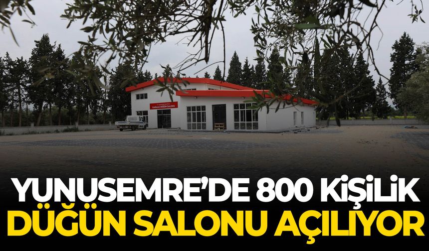 Yunusemre’de 800 kişilik düğün salonu açılıyor