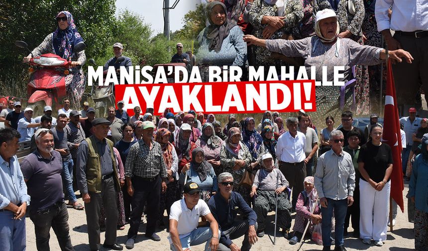 Manisa'da traktör konvoylu eylem... Mezarlık projesine karşı ayaklandılar!