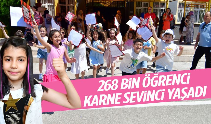 Manisa’da 268 bin öğrenci karne sevinci yaşadı!