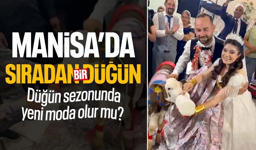 Manisa'da altın devri bitiyor! Gelin ve damada bakın ne taktılar