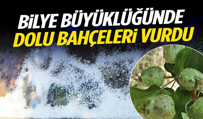 Manisa’da dolu etkili oldu! Bilye büyüklüğünde...