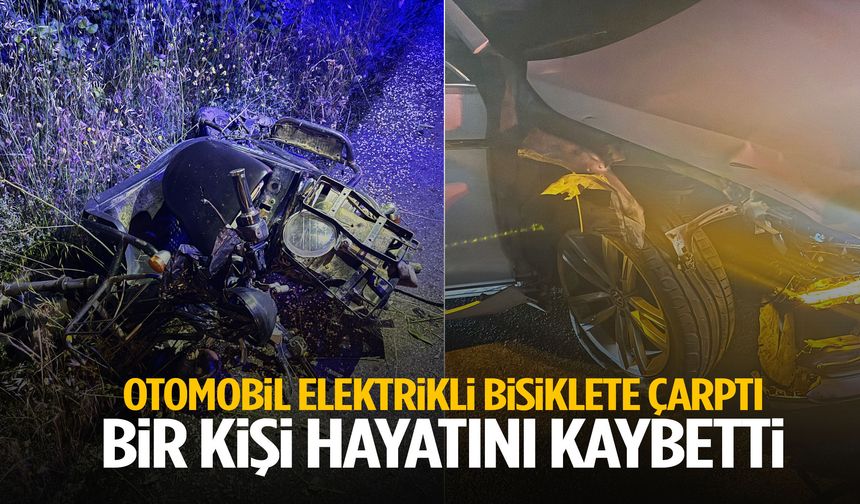 Manisa’da feci kaza… Otomobil elektrikli bisiklete çarptı: 1 ölü
