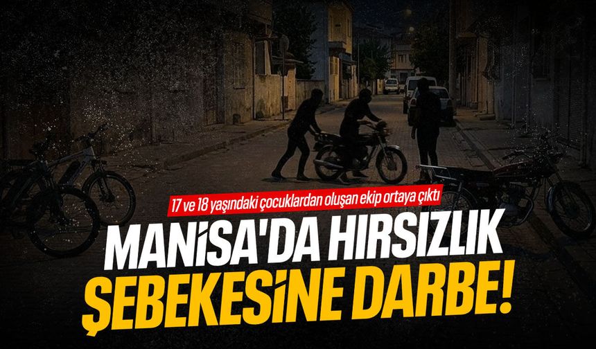 Manisa'da hırsızlık şebekesine darbe!