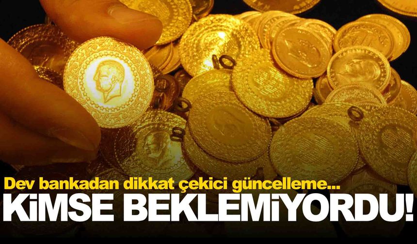 Dev bankadan altın tahmini revizesi: Rakamlar güncellendi!