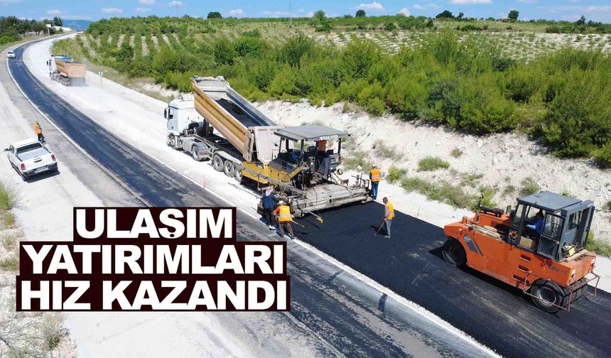 Demirci’de ulaşım yatırımları hız kazandı