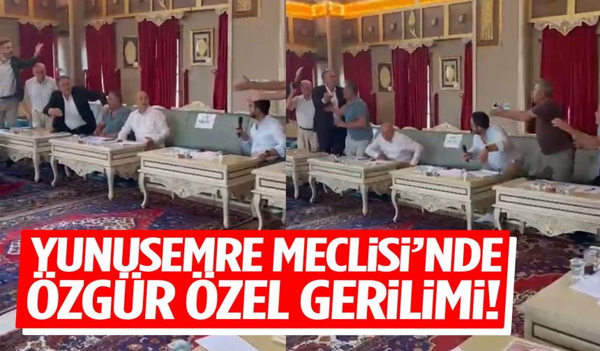 Yunusemre Meclisi’nde Özgür Özel gerilimi!