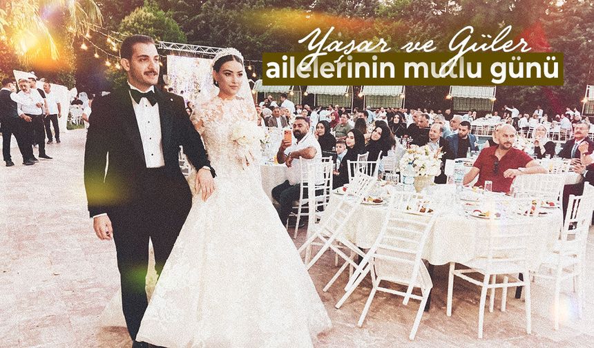 Manisa iş dünyasını buluşturan düğün: Yaşar ve Güler ailelerinin mutlu günü