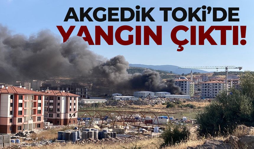 Akgedik'te korkutan yangın!