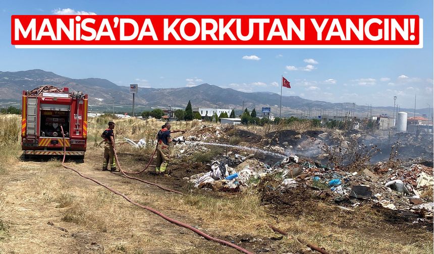 Manisa'da korkutan yangın! Yerleşim yerleri son anda kurtarıldı