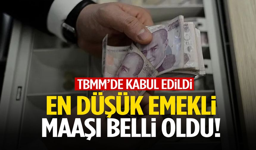 TBMM’de kabul edildi! En düşük emekli maaşı belli oldu!