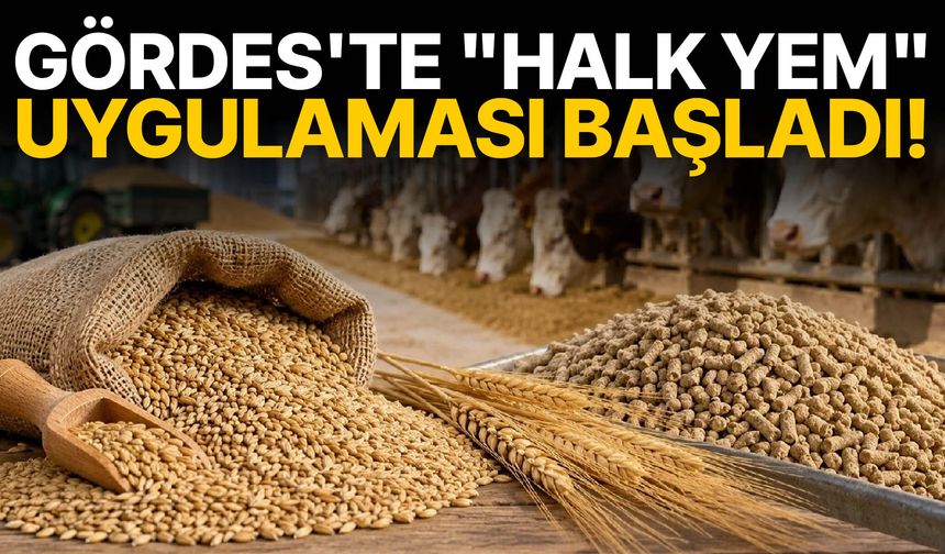 Gördes'te "Halk Yem" uygulaması başladı!