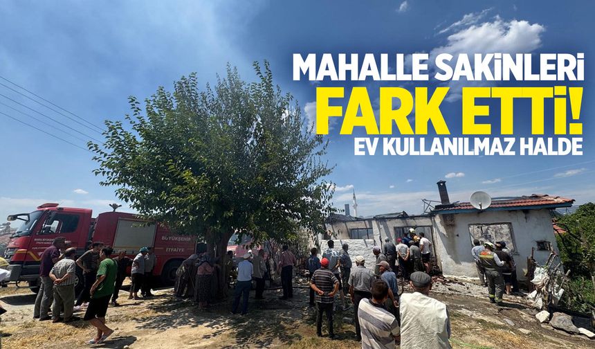 Mahalle sakinleri fark etti! Ev kullanılmaz hale geldi