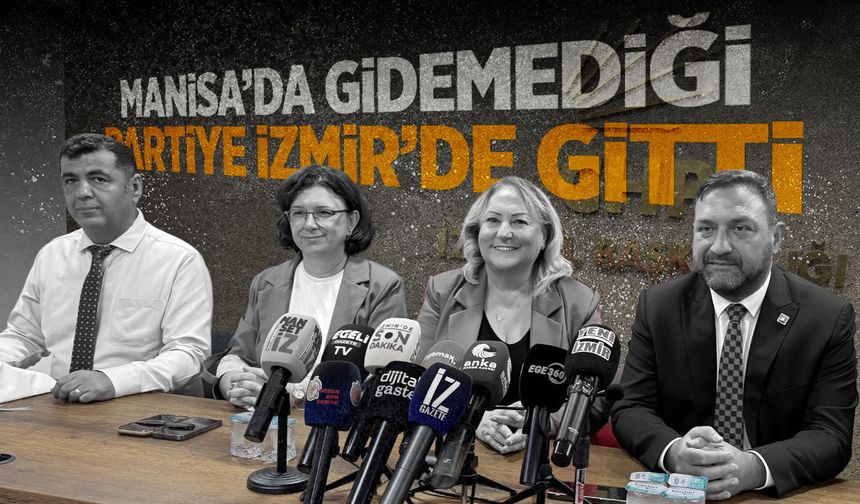Manisa’da gidemediği partiye İzmir’de gitti