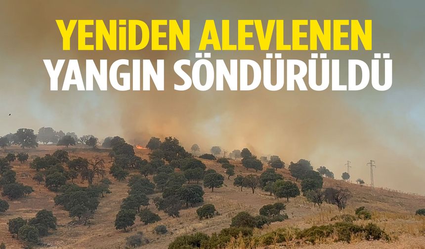 Manisa’da yeniden alevlenen yangından güzel haber!
