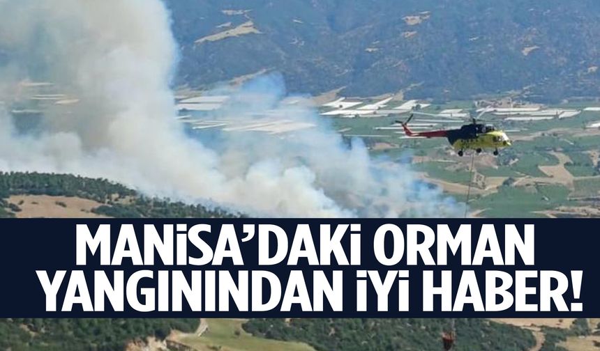 Manisa’daki orman yangınından güzel haber