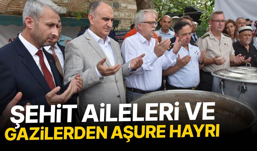 Manisa'da şehit aileleri ve gazilerden aşure hayrı