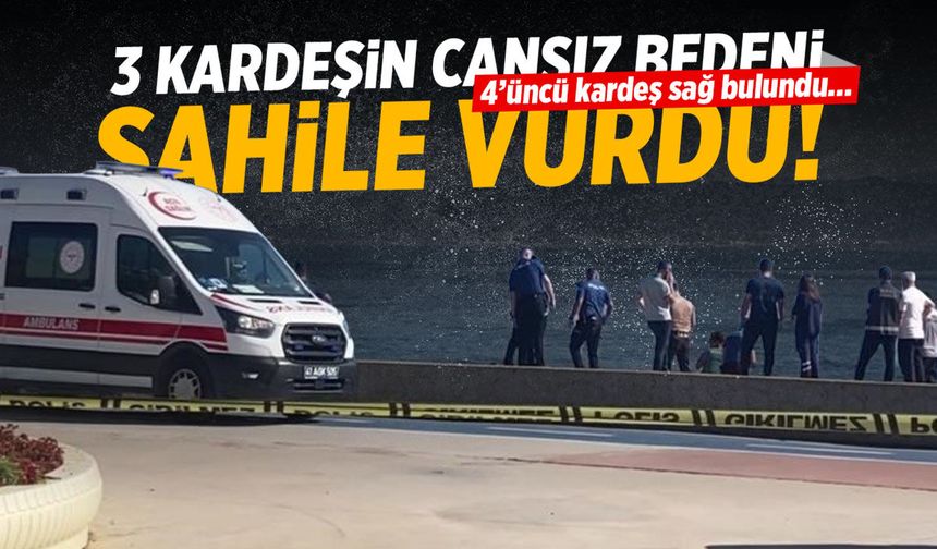 3 kardeşin cansız bedeni sahile vurdu! 4’üncü kardeş sağ bulundu…