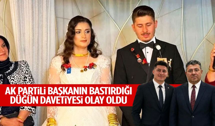 AK Parti ilçe başkanının oğlunun düğün davetiyesi gündem oldu! Gelin yerine kendi fotoğrafı…