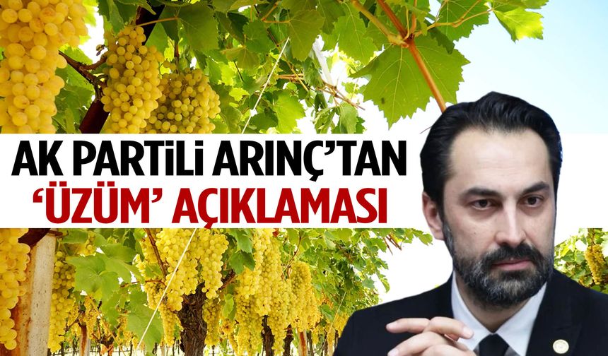 AK Partili Arınç’tan ‘üzüm’ açıklaması!