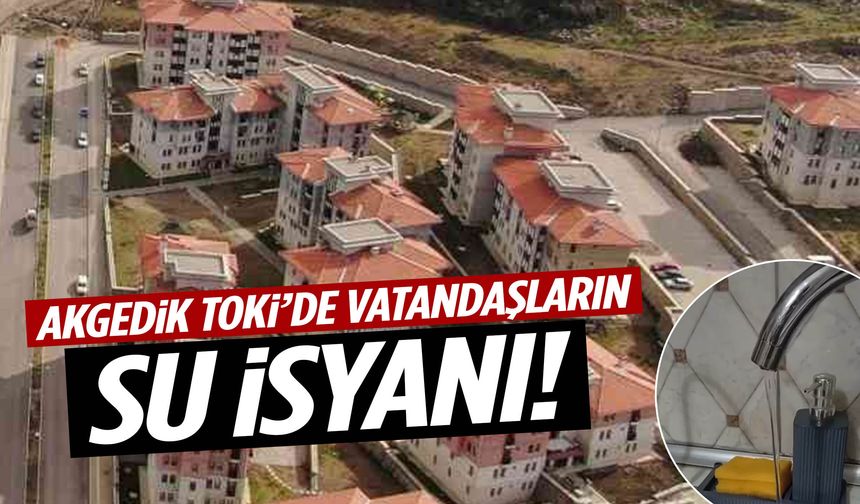 Akgedik TOKİ sakinleri isyan etti: “MASKİ ilgilenmiyor…”