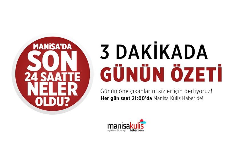 Manisa'da Günün Öne Çıkanları | 3 Ağustos 2026 Pazartesi