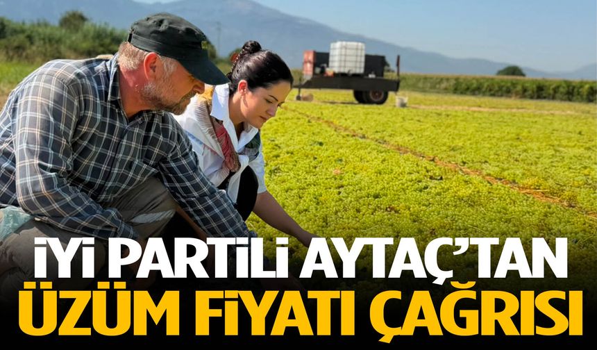 İYİ Partili Aytaç’tan üzüm fiyatı çağrısı