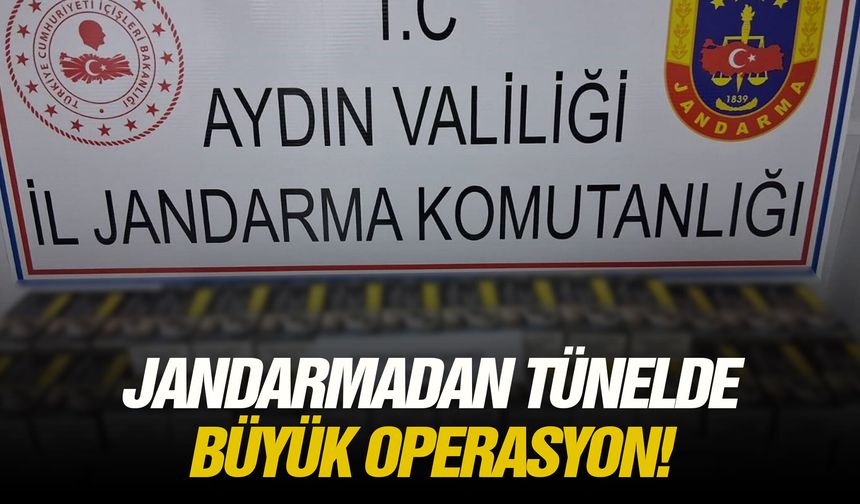 Jandarmadan tünelde büyük operasyon!