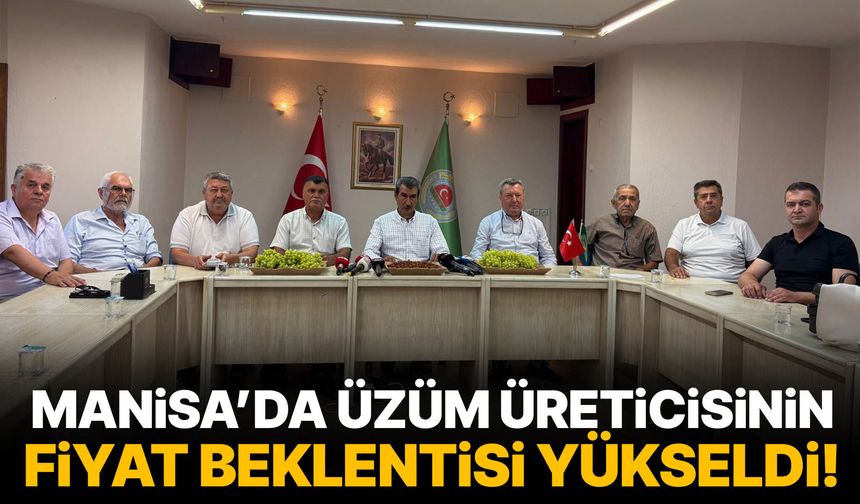 Manisa’da üzüm üreticisinin fiyat beklentisi yükseldi!
