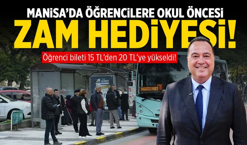 Manisa’da öğrencilere okul öncesi “zam hediyesi”