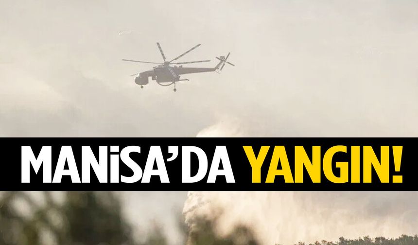 Manisa’da yangın! Havadan ve karadan müdahale ediliyor…