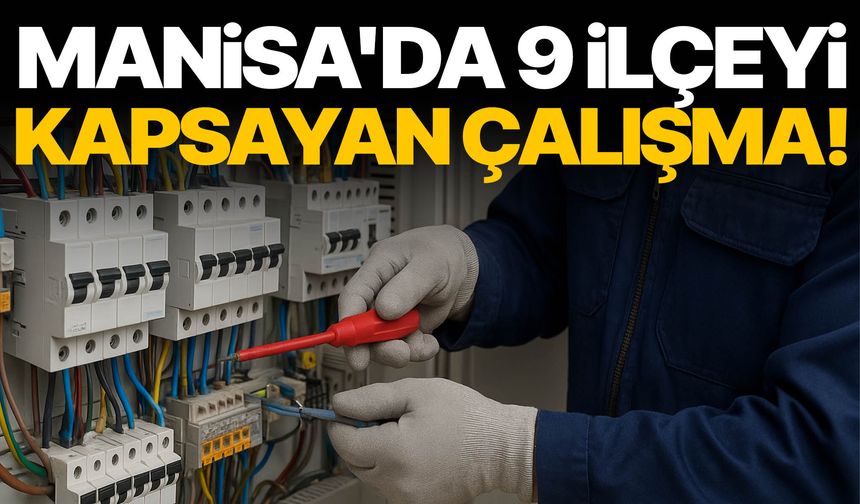 Manisa'da 9 ilçeyi kapsayan çalışma!