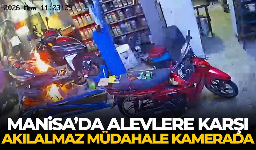 Manisa’da alevlere karşı akılalmaz müdahale kamerada
