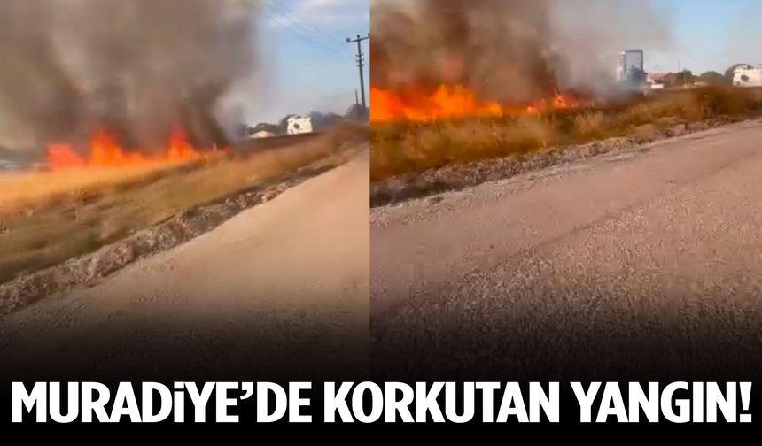 Muradiye’de alevler yükseldi!