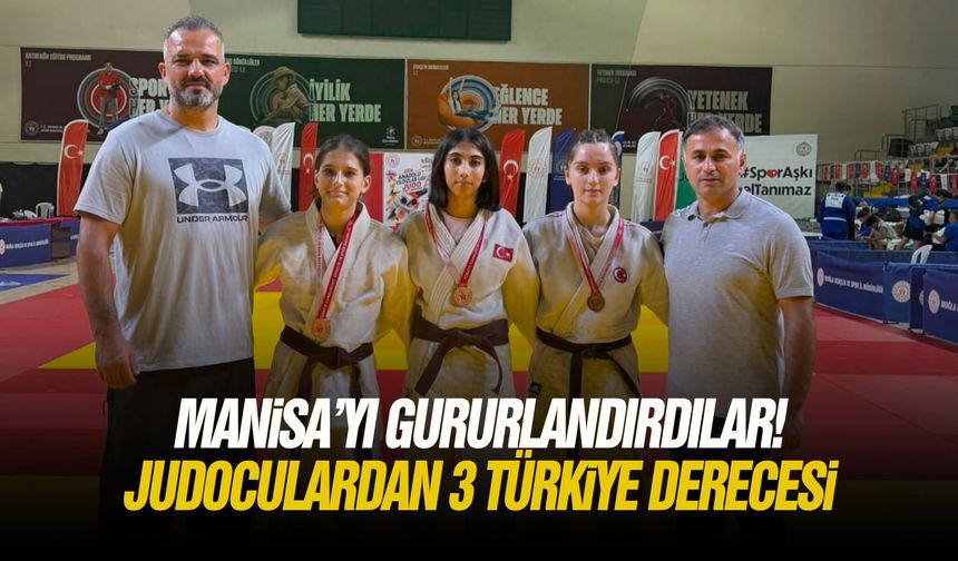 Manisa’yı gururlandırdılar! Judoculardan 3 Türkiye derecesi