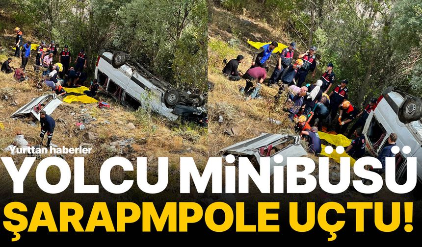 Yolcu minibüsü şarampole uçtu: 4 ölü, 10 yaralı
