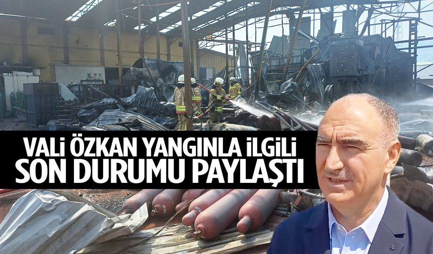 Vali Özkan’dan yangınla ilgili korkutan açıklama: 2 kişi içeride olabilir!